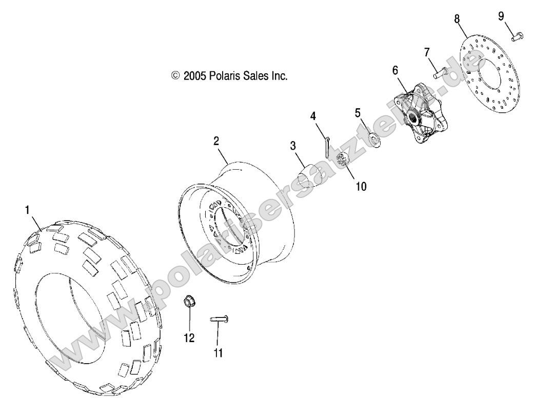 Wheels, Front Tire and Brake Disc Wheels, Front Tire and Brake Disc