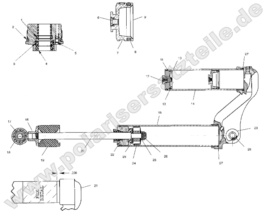 SUSPENSION, SHOCK, REAR