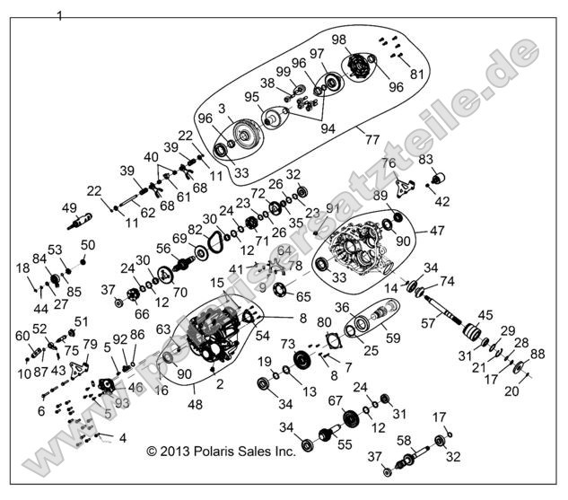Drive Train, Main Gearcase Internal Drive Train, Main Gearcase Internal