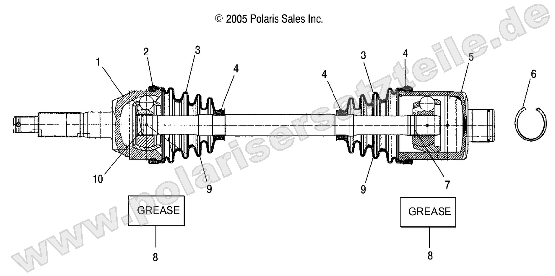 SHAFT, DRIVE, REAR SHAFT, DRIVE, REAR