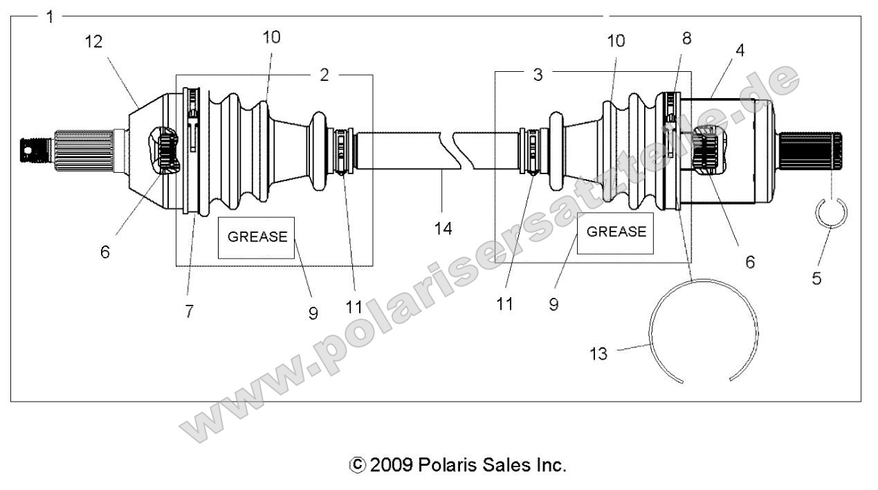 Drive Train, Front Drive Shaft Drive Train, Front Drive Shaft