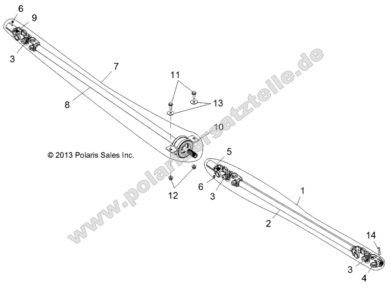 Drive Train, Front and Rear Prop Shaft Drive Train, Front and Rear Prop Shaft