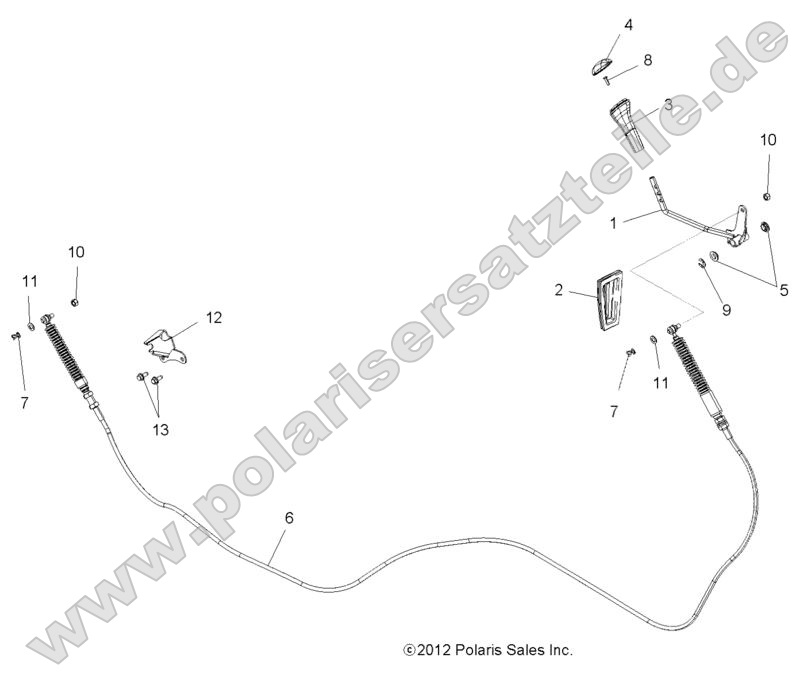 Drive Train, Shift Lever and Cable
