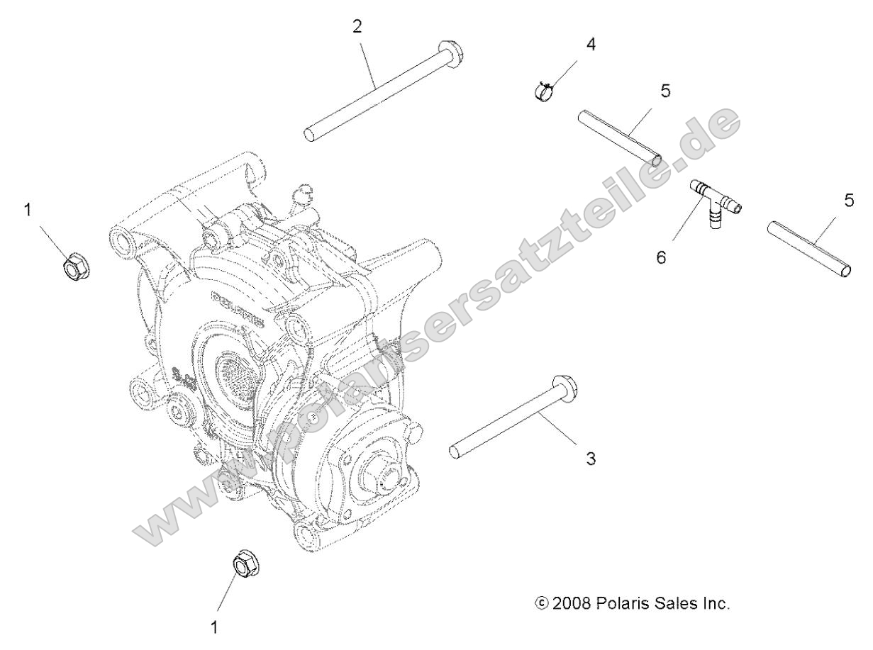 Drive Train, Gearcase Mounting, Rear Drive Train, Gearcase Mounting, Rear