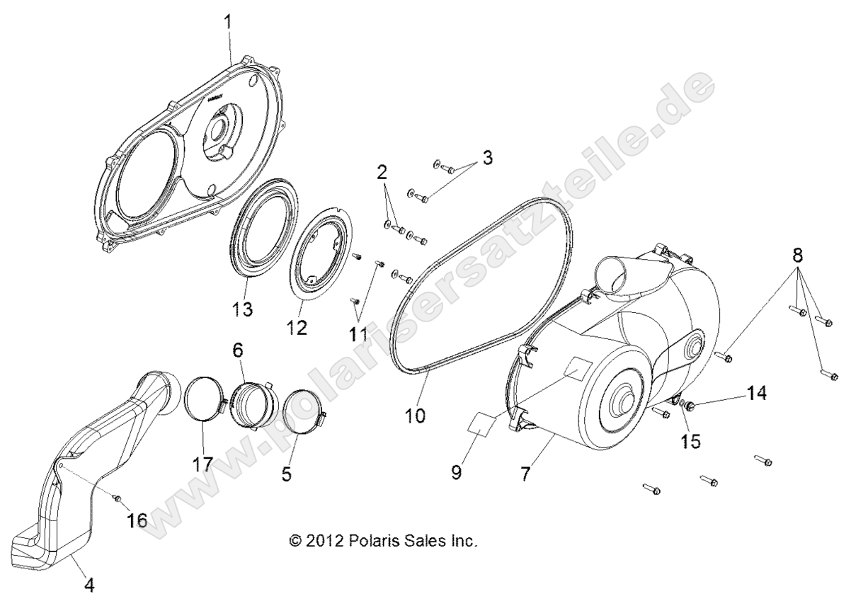 Drive Train, Clutch Cover Drive Train, Clutch Cover