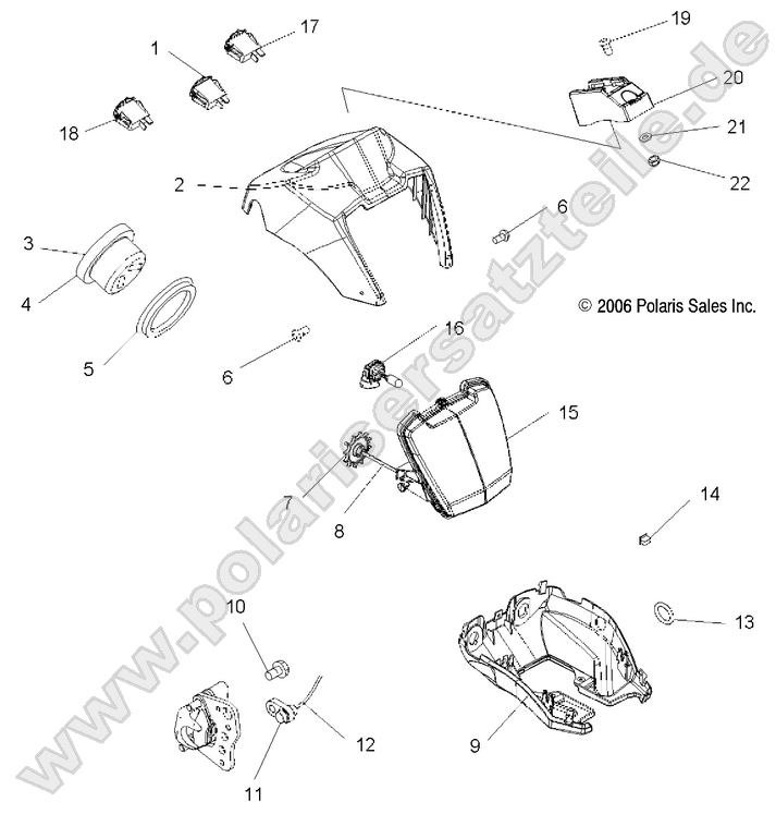 HEADLIGHT POD and SPEEDOMETER HEADLIGHT POD and SPEEDOMETER