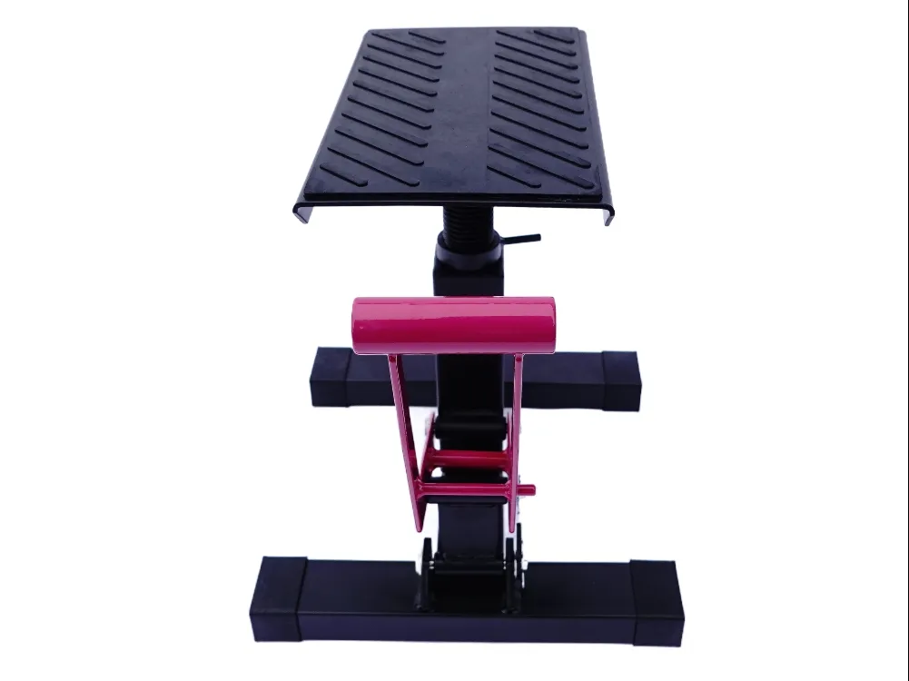 TMP Motocross & Enduro Hubständer Factory / MX Montageständer - schwarz-pink