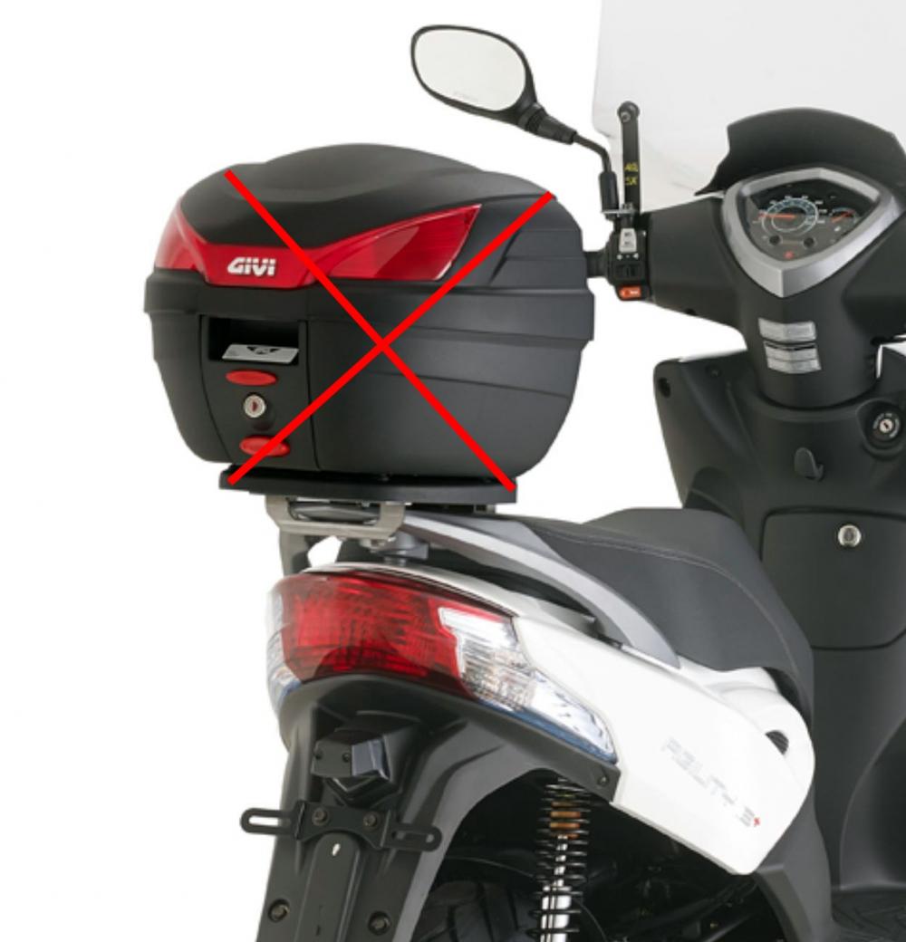 Givi Topcaseträger für Monolock Koffer - Kymco Agility R16+ 50 / 125 / 150 / 200 2014-22