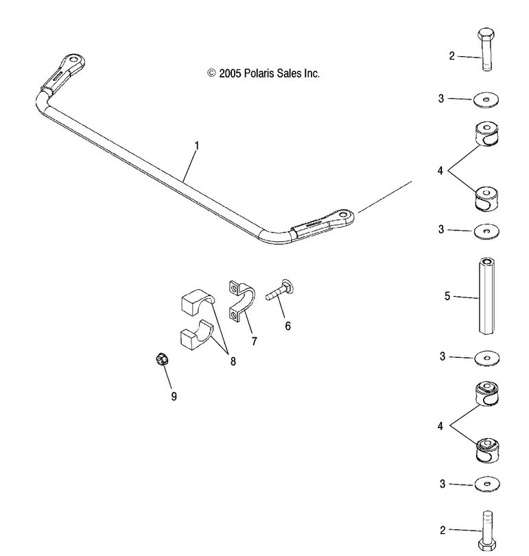 SUSPENSION, REAR STABILIZER BAR