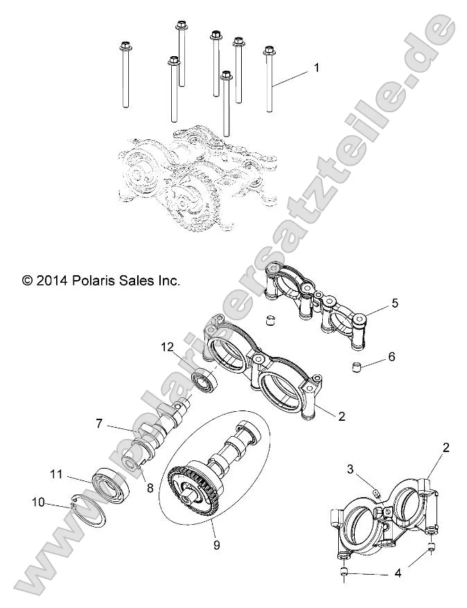 Engine, Cams and Bearing Housing Engine, Cams and Bearing Housing
