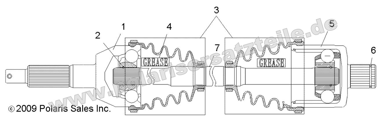 Drive Train, Rear Drive Shaft
