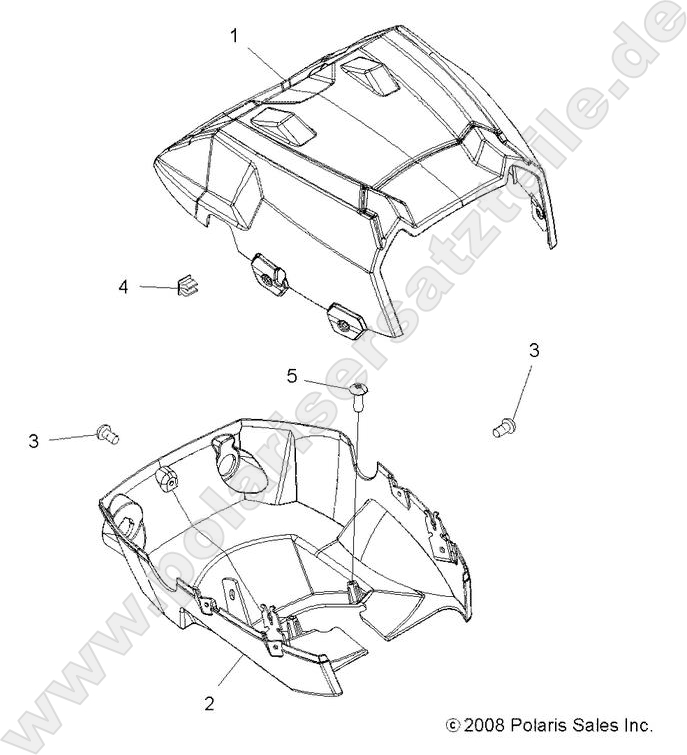 BODY, HEADLIGHT POD BODY, HEADLIGHT POD