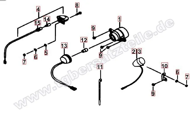 Rücklicht - Blinker hinten Rücklicht - Blinker hinten