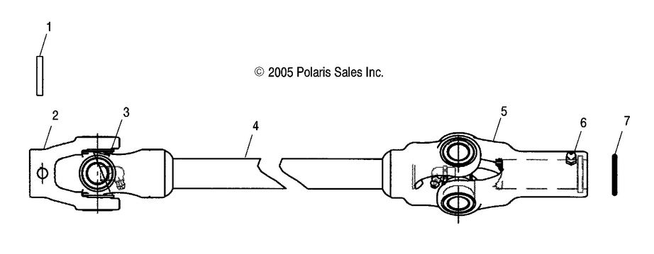 DRIVE TRAIN, FRONT PROP SHAFT