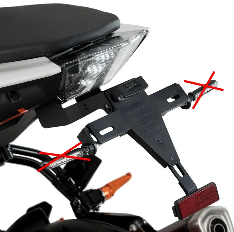 Puig Kennzeichenhalter Set - KTM Duke 125 / Duke 390 2017-21