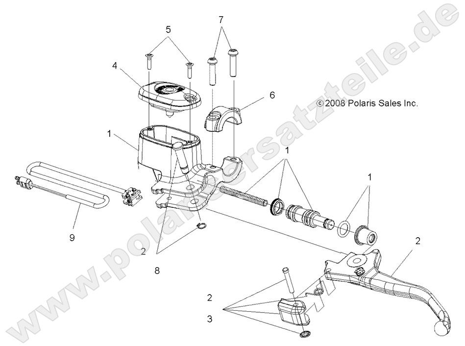 BRAKES, FRONT BRAKE LEVER and MASTER CYLINDER BRAKES, FRONT BRAKE LEVER and MASTER CYLINDER