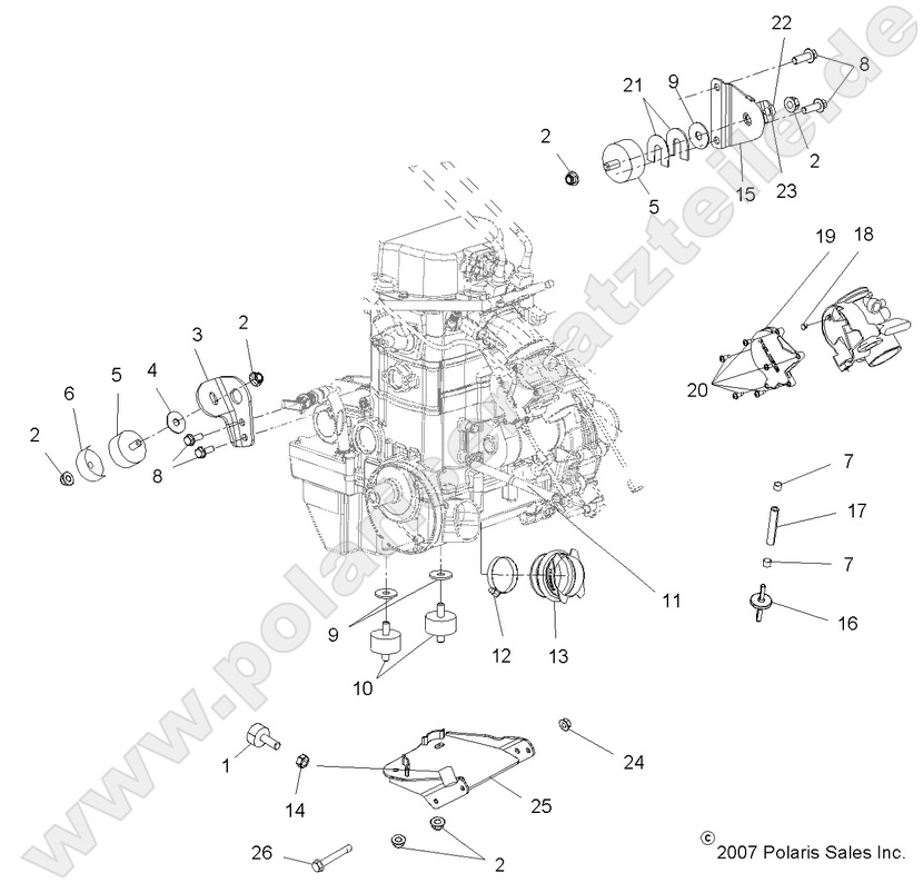 ENGINE, MOUNTING ENGINE, MOUNTING