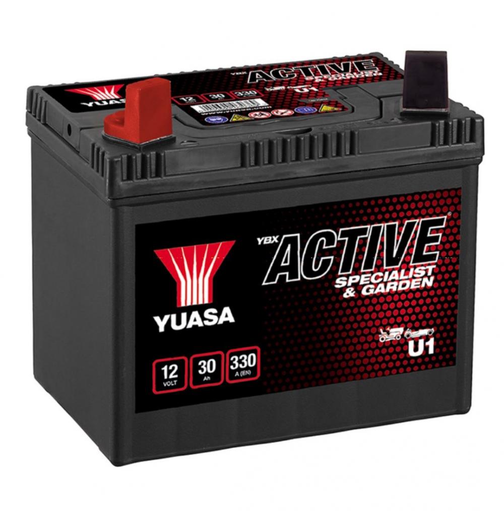 Yuasa YBX U1 Gartengeräte - Rasenmäher Batterie 12V 30AH