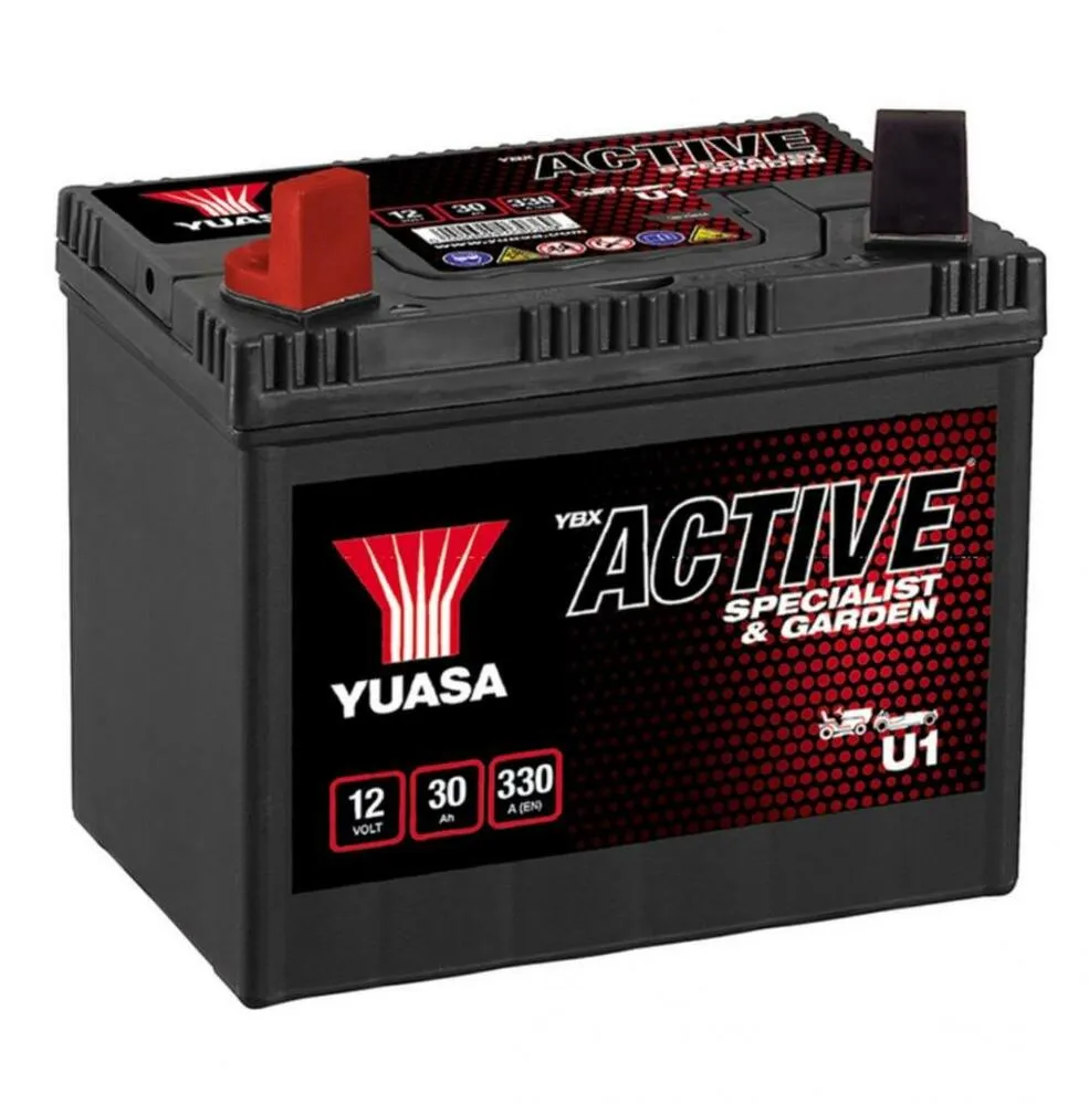Yuasa_U1_Gartengeraete_Batterie_12V_30AH_6944 Yuasa YBX U1 Gartengeräte - Rasenmäher Batterie 12V 30AH