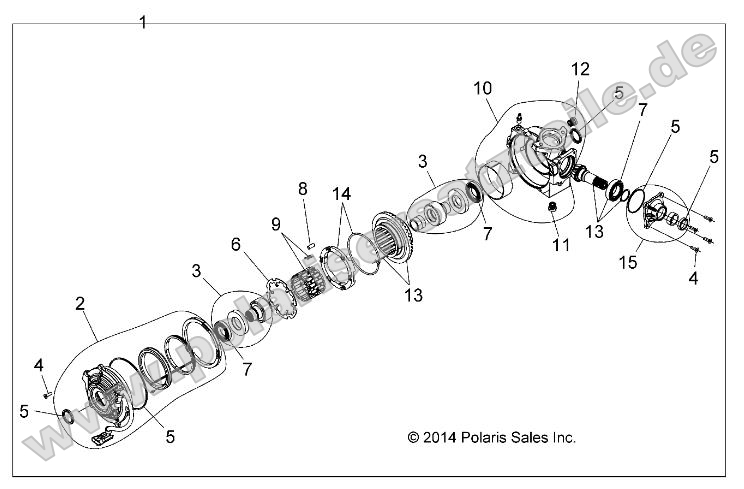 Drive Train, Front Gearcase Internals