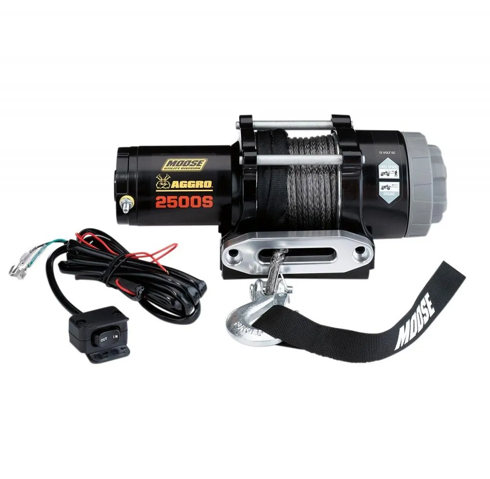 Moose Utility Division ATV Seilwinde AGGRO 2500 S 12V 1134 kg - Synthetikseil