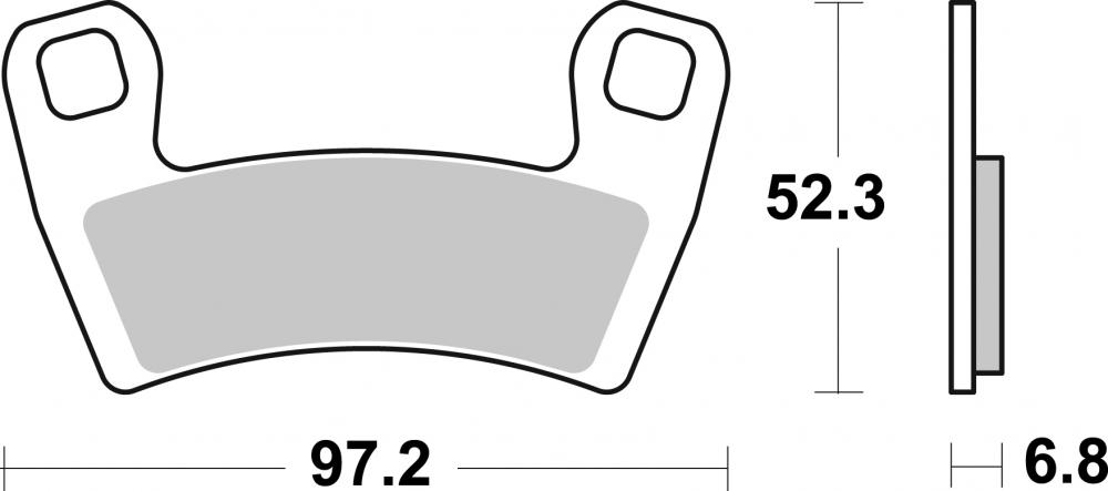 SBS Bremsbeläge Offroad & ATV Sintermetall - 970SI