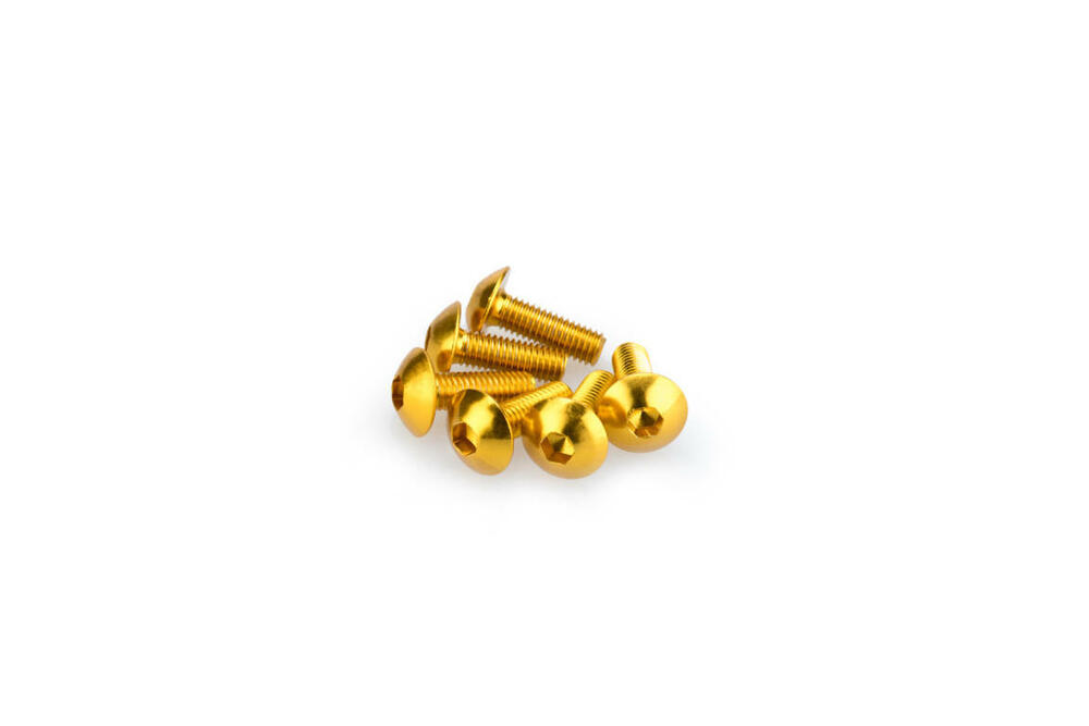 PUIG SCHRAUBEN-KIT (KUPPELFÖRMIG) M5X15MM. GOLD - 0543G