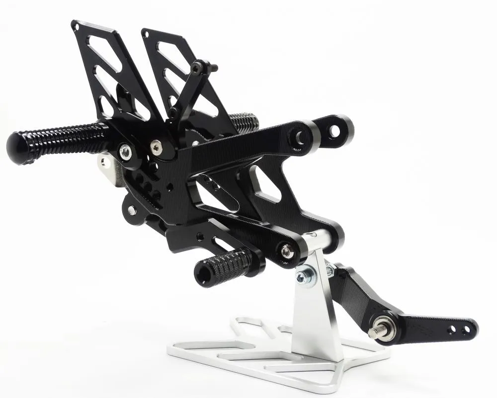 TMP Racing Fußrastenanlage Factory 2 schwarz Yamaha YZF R1 2015-