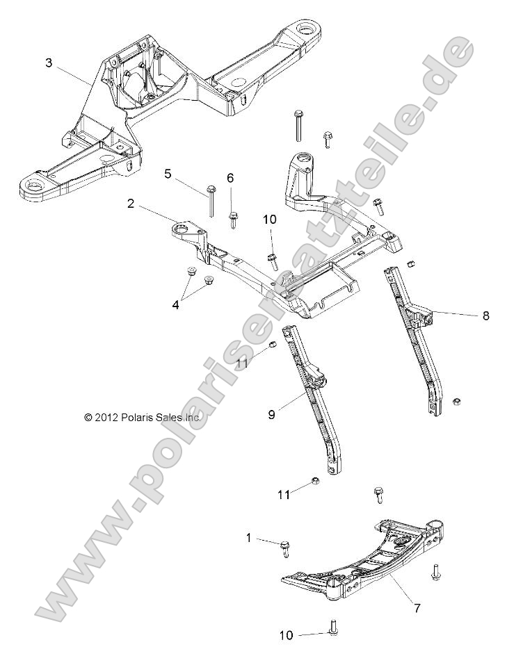 Body, Front Rack Support Body, Front Rack Support