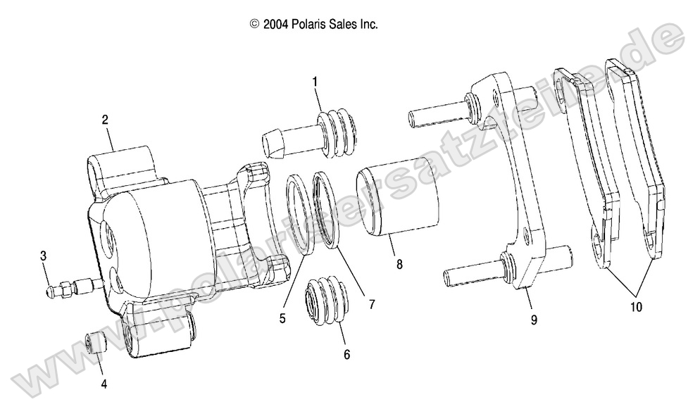 REAR BRAKE CALIPER 2X4 4X4