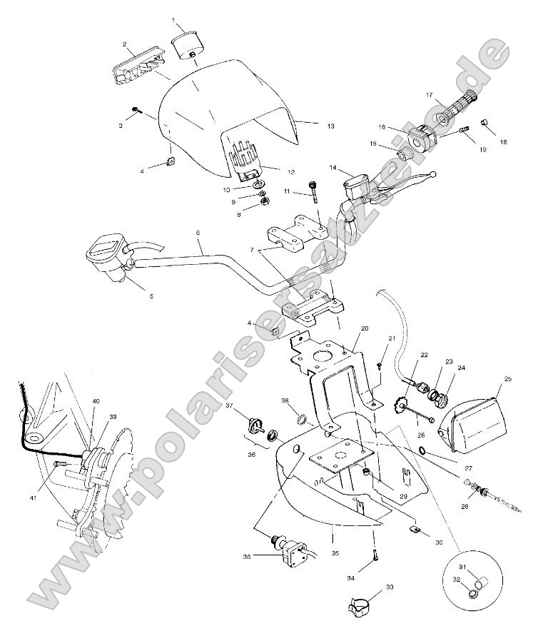 Handlebar and Headlight Pod