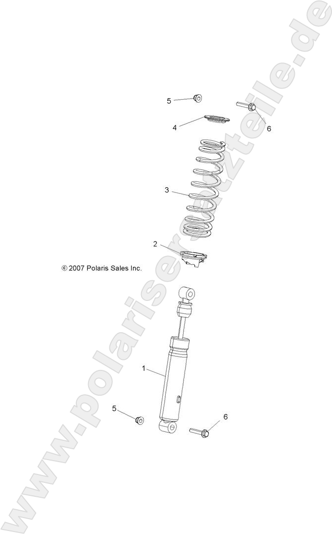 SUSPENSION, SHOCK, FRONT SUSPENSION, SHOCK, FRONT