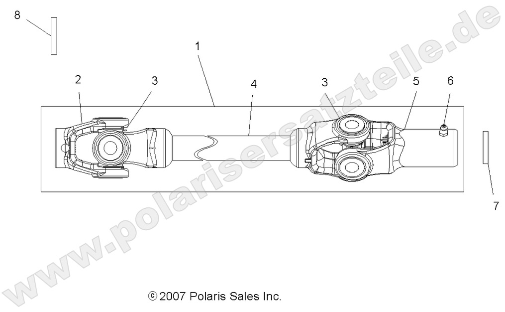 DRIVE TRAIN, FRONT PROP SHAFT (Produktion vor 22.08.2007)