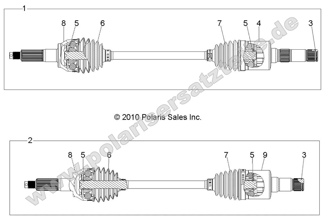 Drive Train, Rear Drive Shaft