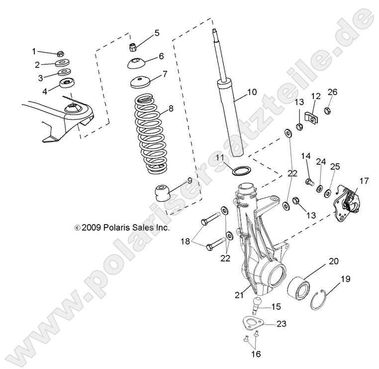 SUSPENSION, FRONT STRUT