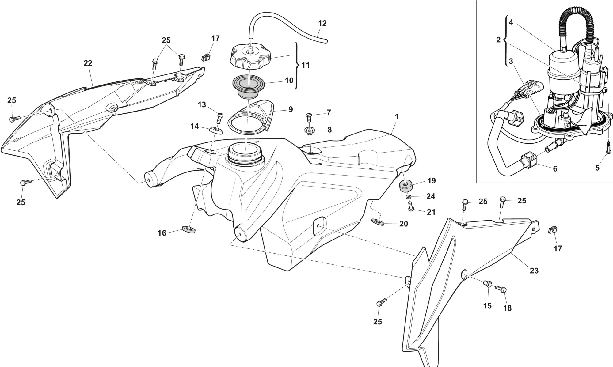 Kraftstofftank RS 300 / 500 Kraftstofftank RS 300 / 500
