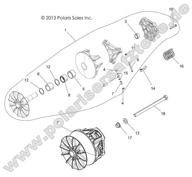 Drive Train, Clutch, Pimary Drive Train, Clutch, Pimary