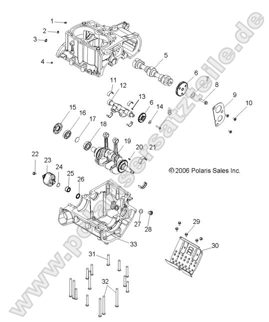 Crankcase and Crankshaft
