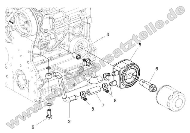 Engine, Oil Cooling System