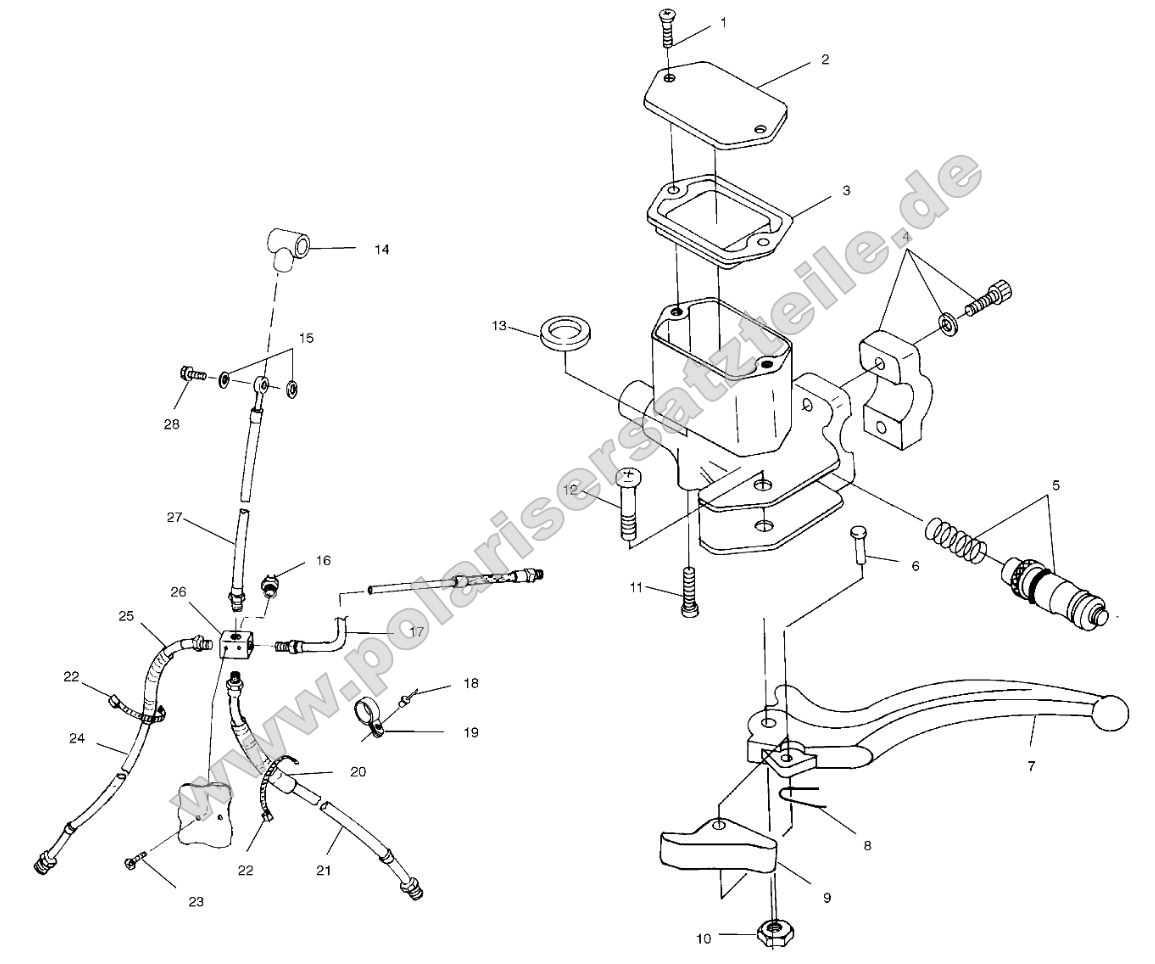 Controls - Master Cylinder/Brake Line