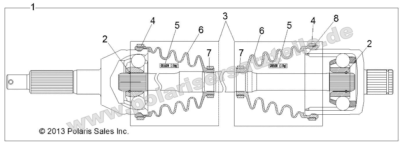 Drive Train, Rear Drive Shaft Drive Train, Rear Drive Shaft