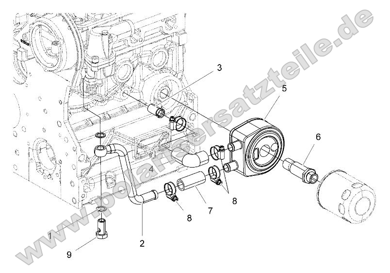 Engine, Oil Cooling System Engine, Oil Cooling System