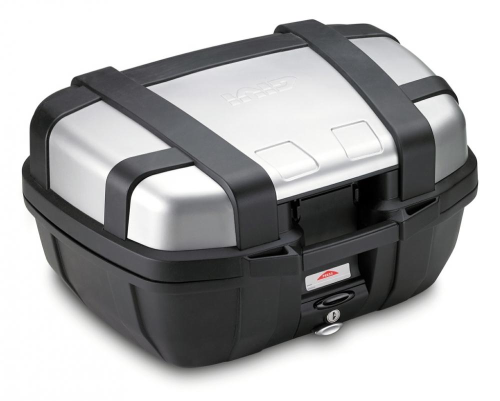 Givi Monokey Topcase Trekker TRK52N mit Alublende - 52 Liter - schwarz
