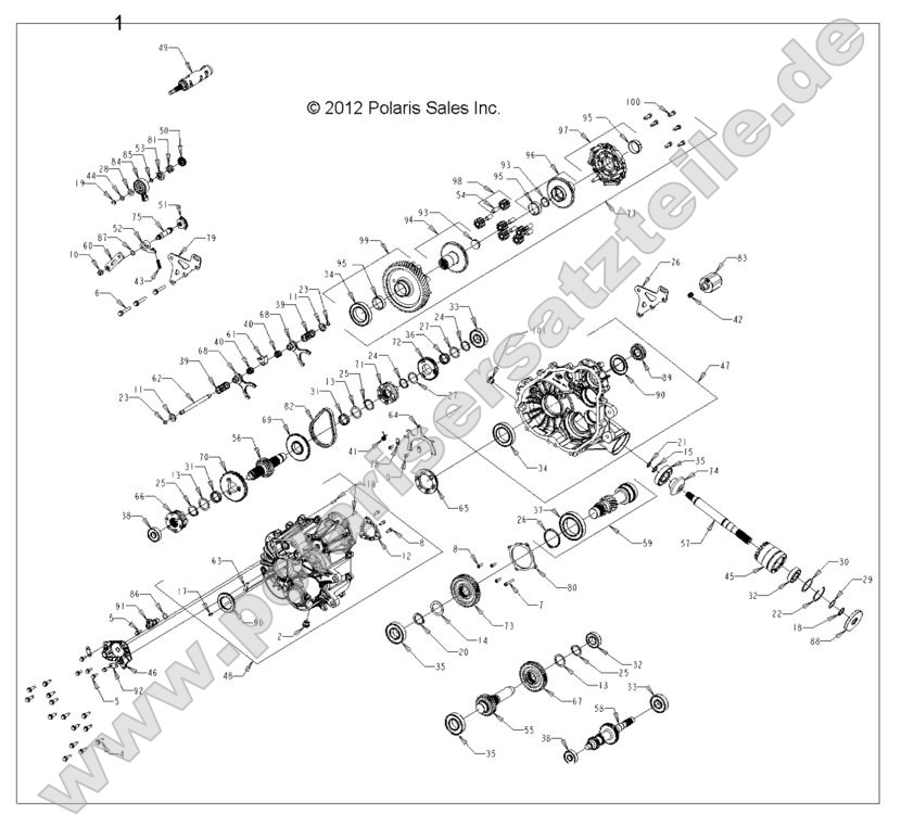 Drive Train, Main Gearcase, Internals