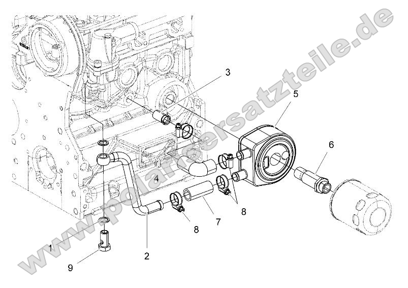 Engine, Oil Cooling System