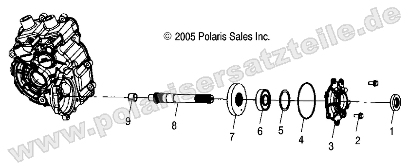 DRIVE TRAIN, MAIN GEARCASE OUTPUT SHAFT DRIVE TRAIN, MAIN GEARCASE OUTPUT SHAFT