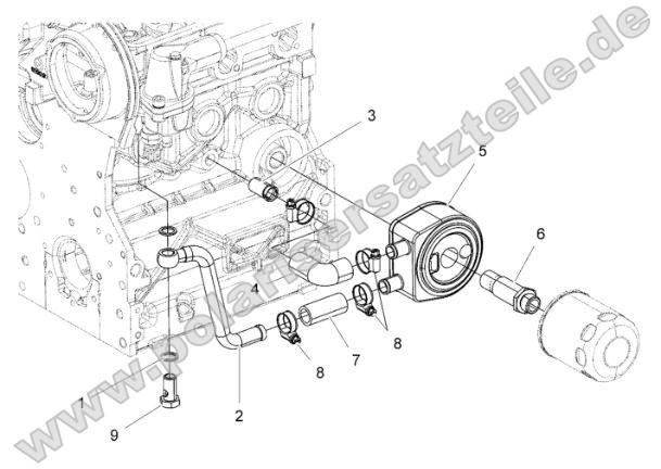Engine, Oil Cooling System Engine, Oil Cooling System