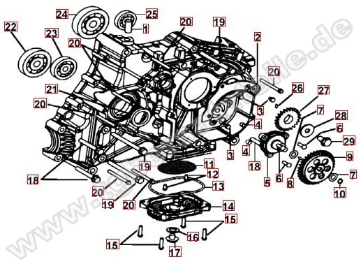 Motorgehäuse rechts