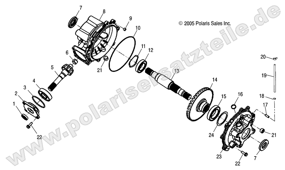 Gearcase, Rear Gearcase, Rear