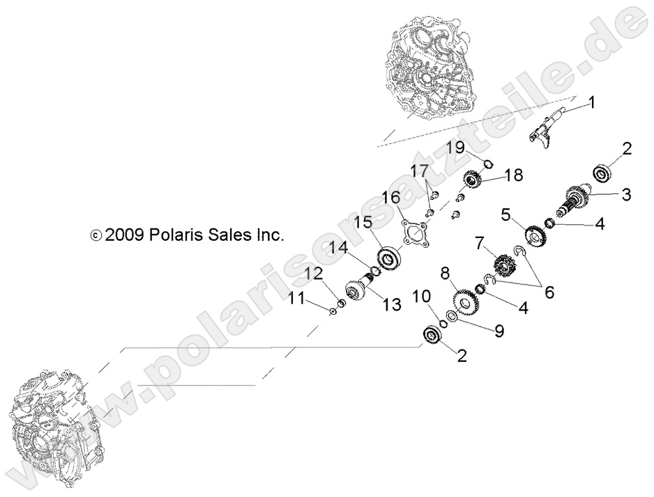 DRIVE TRAIN, MAIN GEARCASE INTERNALS DRIVE TRAIN, MAIN GEARCASE INTERNALS